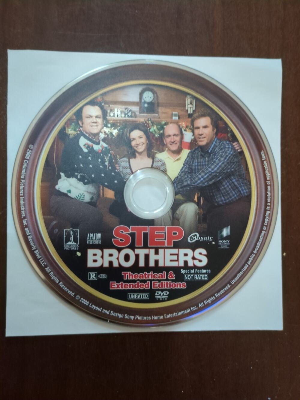 Step Brothers: Theatrical & Extended Edition Unrated DVD disc only